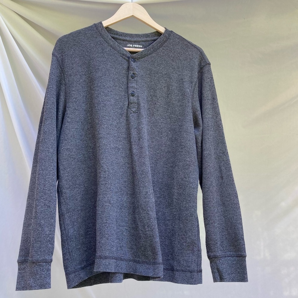 Joe Fresh gray thermal shirt, size large